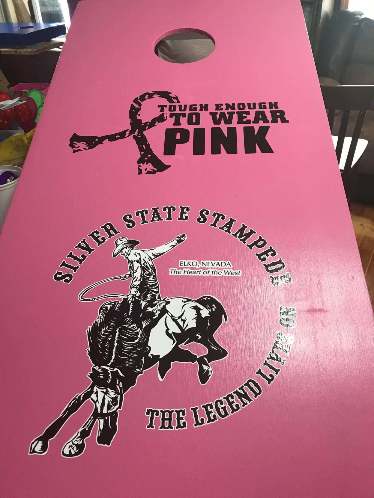 Silver State Stampede cornhole boards